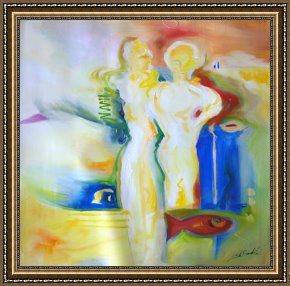 Place De La Concorde Framed Paintings - ROMANCE IN A FAR OFF PLACE by Alfred Gockel