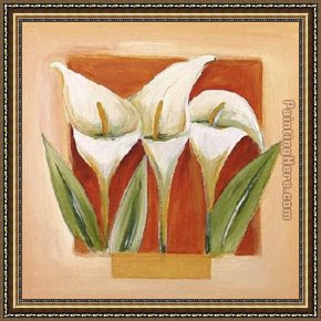Alfred Framed Paintings - Sandstone Florals II by Alfred Gockel