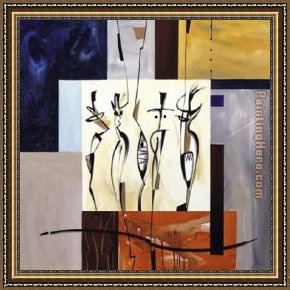 Spirits at Play II Framed Paintings - Spirits at Play II by Alfred Gockel