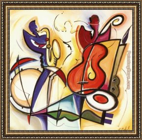 James Framed Paintings - Spontaneous Jam by Alfred Gockel