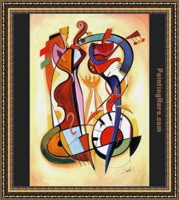 The Hunting Party Framed Paintings - Wild Party I by Alfred Gockel