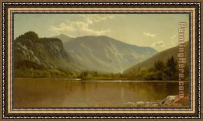 Alfred Thompson Bricher Framed Paintings - Echo Lake New Hampshire by Alfred Thompson Bricher