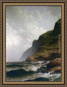 Summer Framed Paintings - Grand Summer Grand Manan by Alfred Thompson Bricher