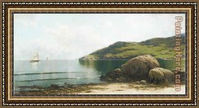 Alfred Thompson Bricher Framed Paintings - Marine Landscape by Alfred Thompson Bricher