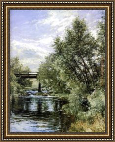 Alfred Thompson Bricher Framed Paintings - Ogunquit Maine by Alfred Thompson Bricher