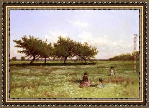 Summer Framed Paintings - Summer Afternoon Long Island by Alfred Thompson Bricher