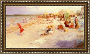 Summer Framed Paintings - The Last Days Of Summer by Alois Hans Schramm