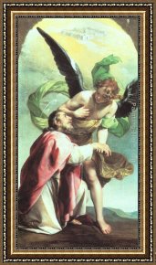Christ of Saint John of The Cross Framed Paintings - The Vision of Saint John by Alonso Cano