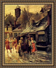 Departure to The Hunt Framed Paintings - The Departure by Alonso Perez