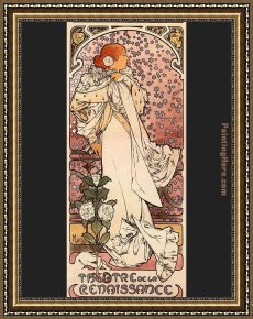Mucha Framed Paintings - s by Alphonse Maria Mucha