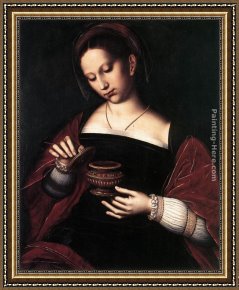 Life of Mary Magdalene Noli Me Tangere by Giotto Di Bondone Framed Paintings - Mary Magdalene by Ambrosius Benson