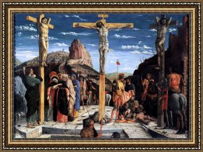 Crucifixion Framed Paintings - Crucifixion Andrea Mantegna by Andrea Mantegna