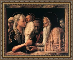 Presentation of Christ in The Temple Framed Paintings - Presentation at the Temple by Andrea Mantegna