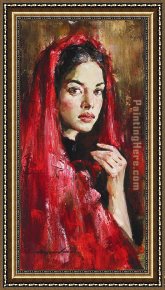 Andrew Atroshenko Framed Paintings - Alluring by Andrew Atroshenko