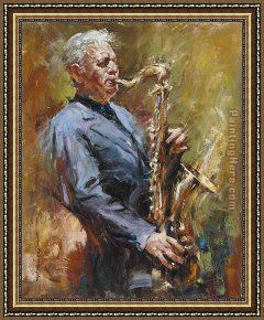Flood Improvisation Framed Paintings - Improvisation by Andrew Atroshenko