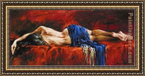 Andrew Atroshenko Framed Paintings - In Repose by Andrew Atroshenko