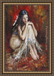 Andrew Atroshenko Framed Paintings - Indigenous by Andrew Atroshenko
