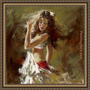 Cherokee Roses on a Light Gray Cloth Framed Paintings - Into the Light by Andrew Atroshenko