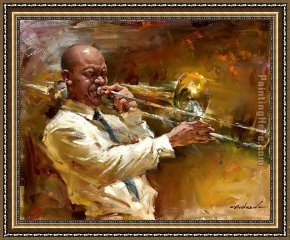 Andrew Atroshenko Framed Paintings - Solid Brass by Andrew Atroshenko