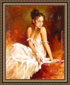 Andrew Atroshenko Framed Paintings - Valeria by Andrew Atroshenko