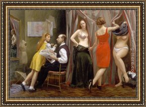 A Venetian Balcony Framed Paintings - Venetian Dress Shop by Andrew Sterrett Conklin