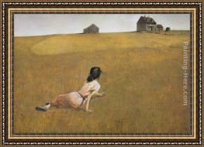 Small Worlds II Framed Paintings - Christina's World by Andrew Wyeth