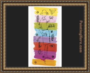 Figure Modern Framed Paintings - Female Fashion Figure with Flowers and Plants by Andy Warhol