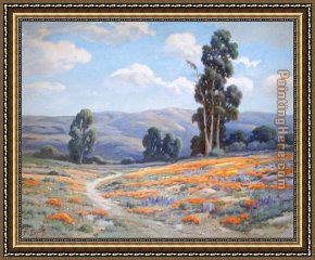 Angel Framed Paintings - California 3 by Angel Espoy