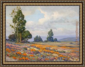 Angel Framed Paintings - California 4 by Angel Espoy