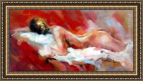The Goldfish Window Framed Paintings - By The Window III by Anna Razumovskaya