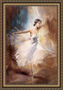 Anna at The Bar Framed Paintings - Flying Dream by Anna Razumovskaya