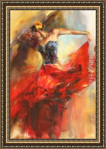 Sleeping Beauty Framed Paintings - She Dances In Beauty 1 by Anna Razumovskaya