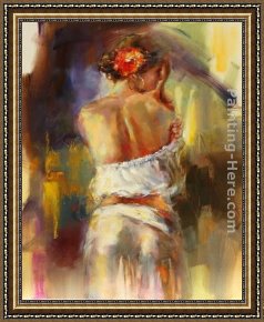 The Spanish Ballet Framed Paintings - Spanish Rose by Anna Razumovskaya