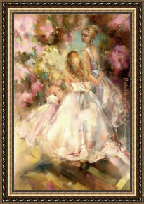 Those Blossoms You Gave So Freely 1 Framed Paintings - Spring Blossom by Anna Razumovskaya