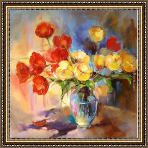 Spring Framed Paintings - Spring Morning by Anna Razumovskaya