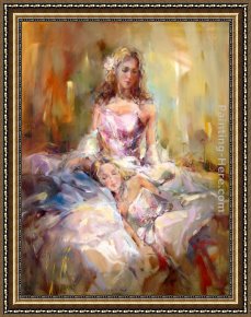 Summer Framed Paintings - Summer Melody II by Anna Razumovskaya