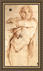 Annibale Carracci Framed Paintings - Atlante by Annibale Carracci