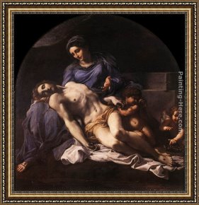 Piet Mondrian Framed Paintings - Piet&agrave; by Annibale Carracci