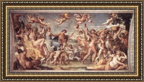 Bacchus And Ariadne Framed Paintings - Triumph of Bacchus and Ariadne by Annibale Carracci
