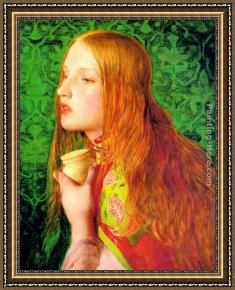 St Mary Magdalene Framed Paintings - Mary Magdalene by Anthony Frederick Sandys