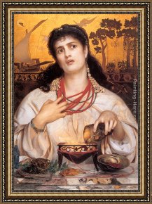 The Temptation of St. Anthony Framed Paintings - Medea by Anthony Frederick Sandys