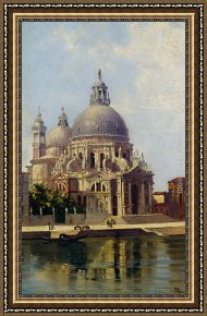 Rio Della Maddalena Framed Paintings - Santa Maria della Salute by Antonietta Brandeis