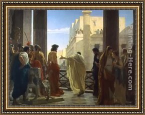 Antonio Paoletti Framed Paintings - Ecce Homo by Antonio Ciseri