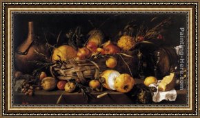 Antonio Paoletti Framed Paintings - Still-Life with Fruit by Antonio de Pereda