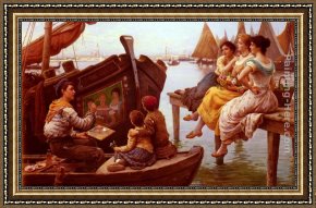 Paoletti Framed Paintings - The Three Graces by Antonio Paoletti