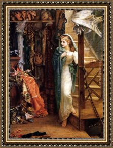 The Guard Room Framed Paintings - The Property Room by Arthur Hughes