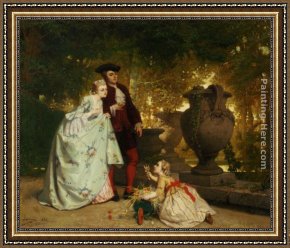 The Flower Seller, (vendedora De Alcatraces) 1942 Framed Paintings - The Little Flower Seller by Auguste Serrure