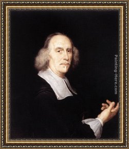 Gian Lorenzo Bernini Framed Paintings - Portrait of Gian Lorenzo Bernini by Baciccio