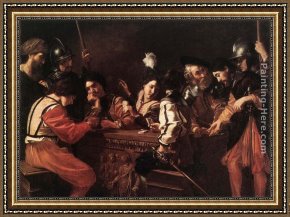 The Guard Room Framed Paintings - The Guard Room by Bartolomeo Manfredi