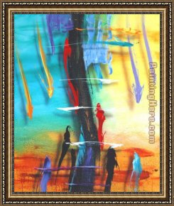 Farewell Kiss Framed Paintings - One More Kiss by Ben Stack